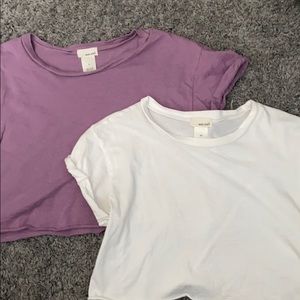 Cropped tshirt set